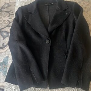 Giorgio Armani felted wool blazer.